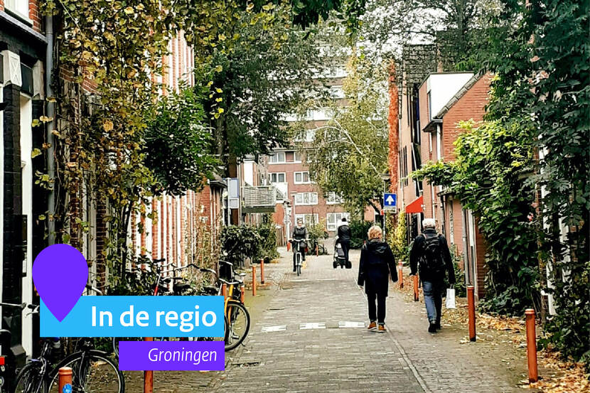 Een straat in groningen