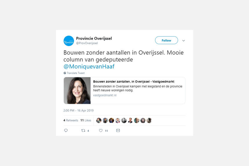Tweet Provincie Overijssel