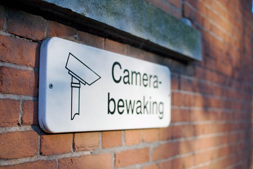 Bordje "camerabewaking"