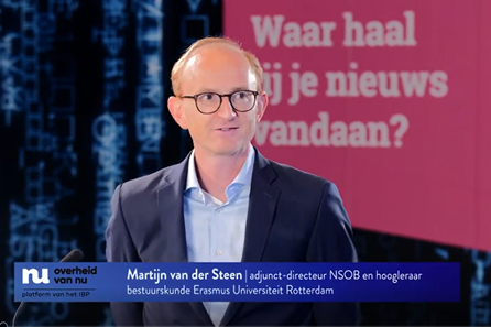 Martijn van der Steen tijdens de webinar