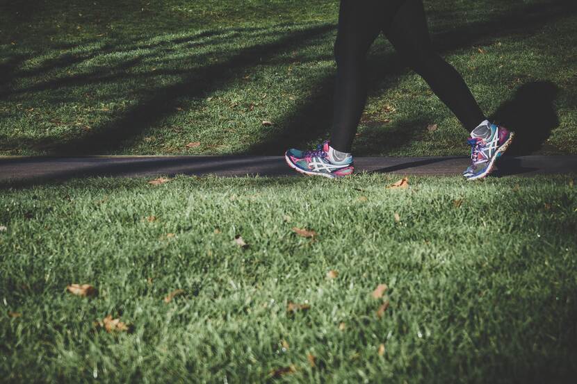 foto van iemand die aan het hardlopen is