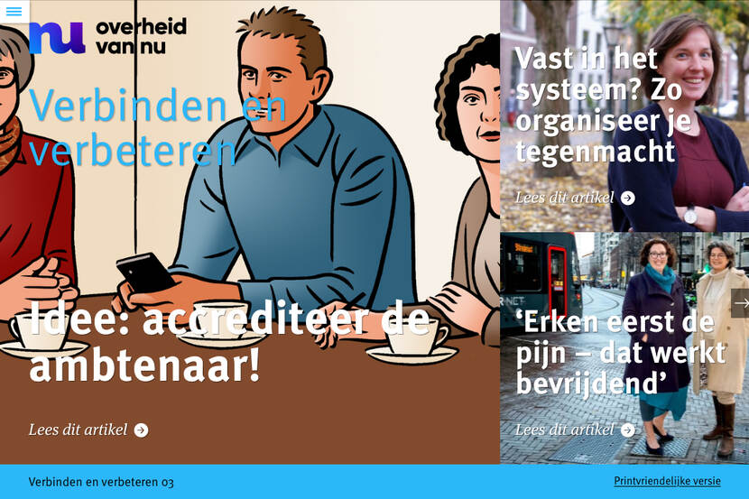 Cover van het magazine Overheid van Nu