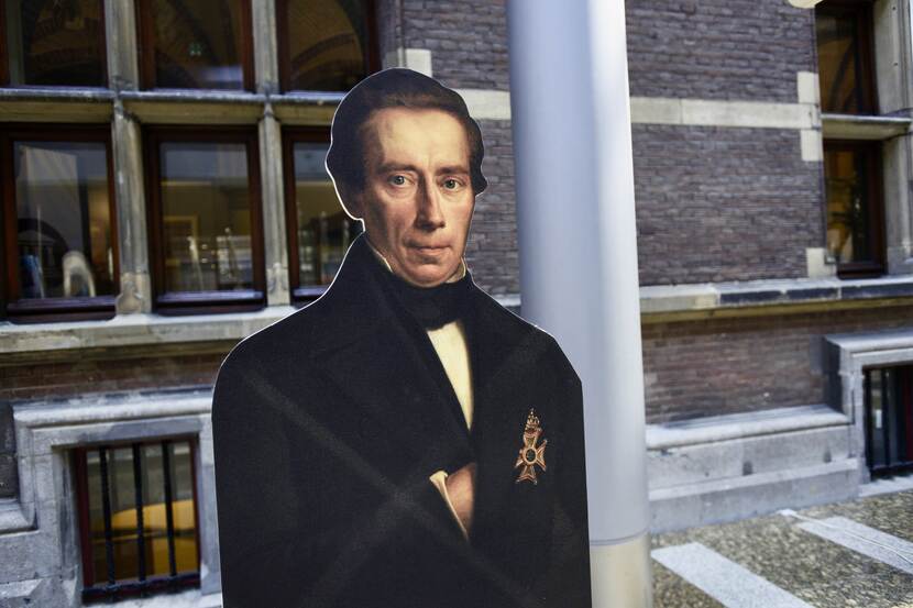 Een cut-out van Johan Rudolph Thorbecke