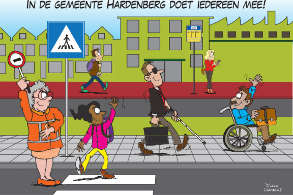 Tekening inclusie gemeente Hardenberg