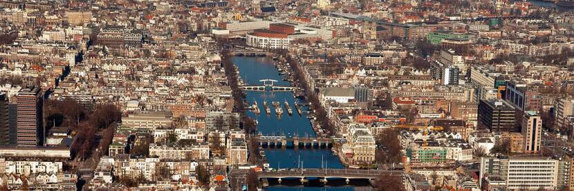 Luchtfoto van Amsterdam