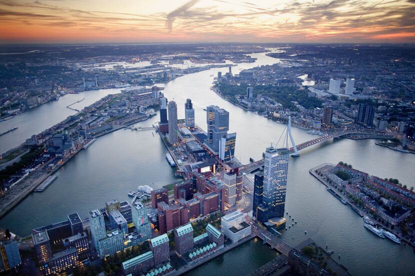 Rotterdam van bovenaf